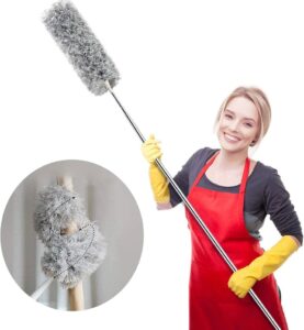 balai à poussière télescopique en microfibre